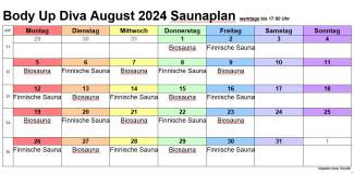 Saunaplan August 24